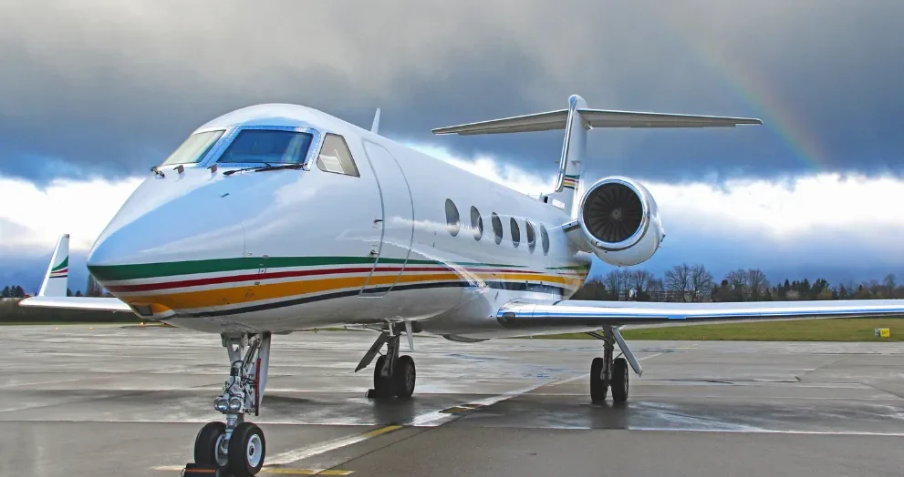 private jet interior